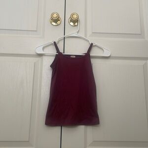girls burgundy tank top